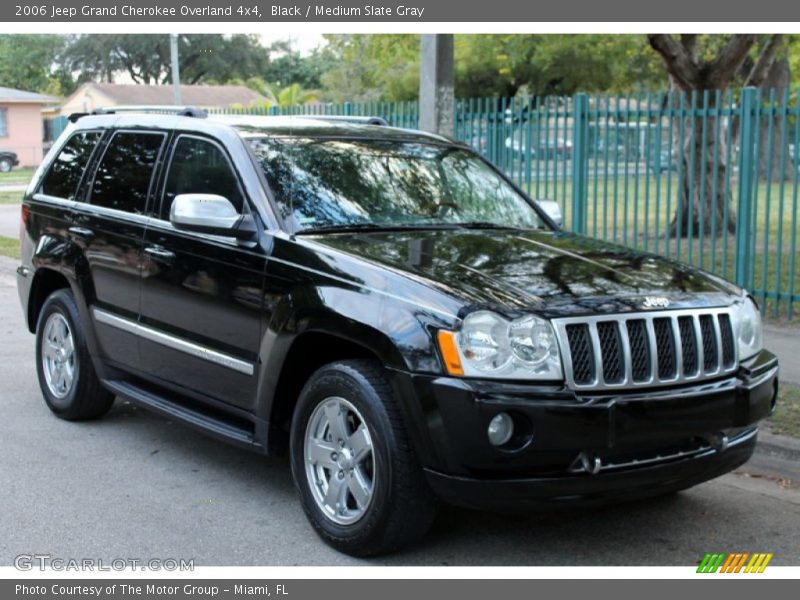 Black / Medium Slate Gray 2006 Jeep Grand Cherokee Overland 4x4