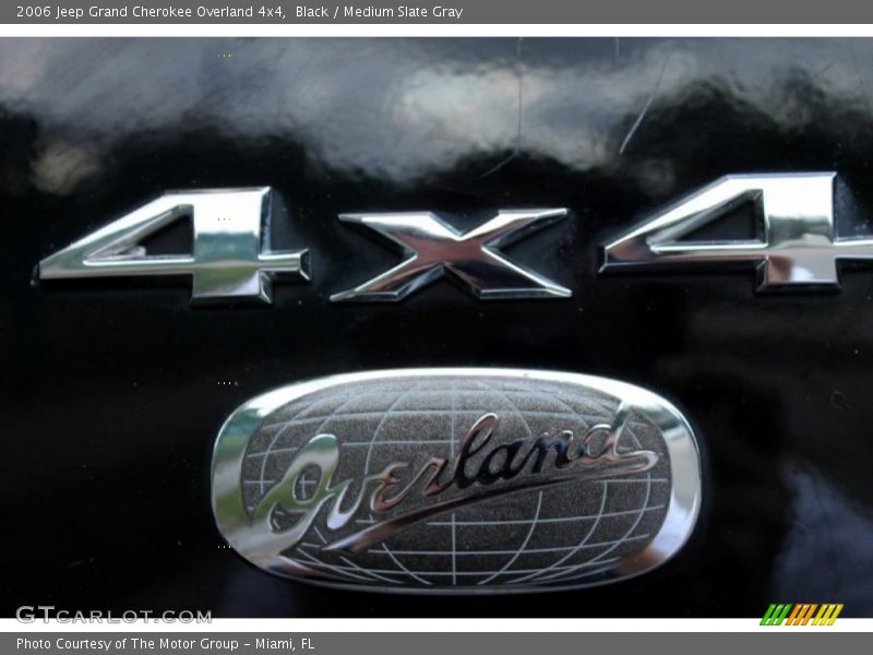 Black / Medium Slate Gray 2006 Jeep Grand Cherokee Overland 4x4