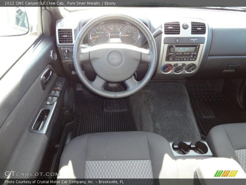 Pure Silver Metallic / Ebony 2012 GMC Canyon SLE Crew Cab