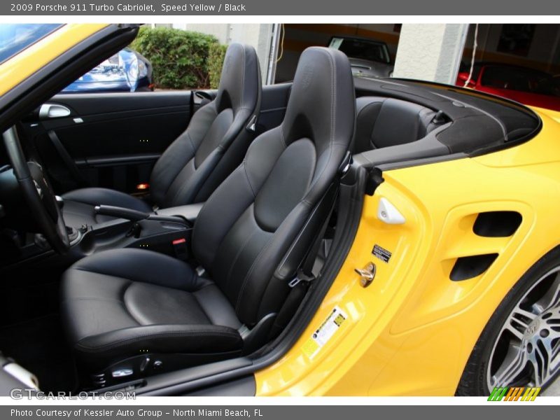 Front Seat of 2009 911 Turbo Cabriolet