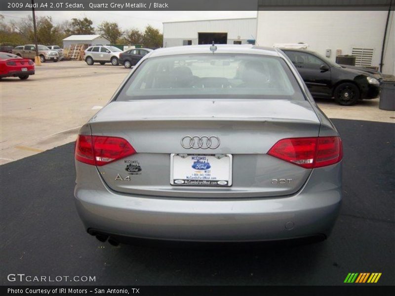 Quartz Grey Metallic / Black 2009 Audi A4 2.0T Sedan