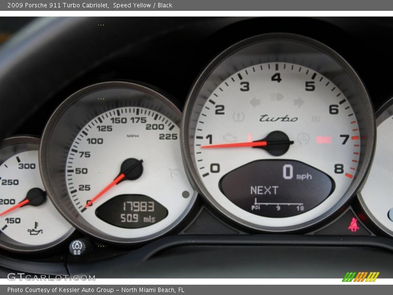  2009 911 Turbo Cabriolet Turbo Cabriolet Gauges