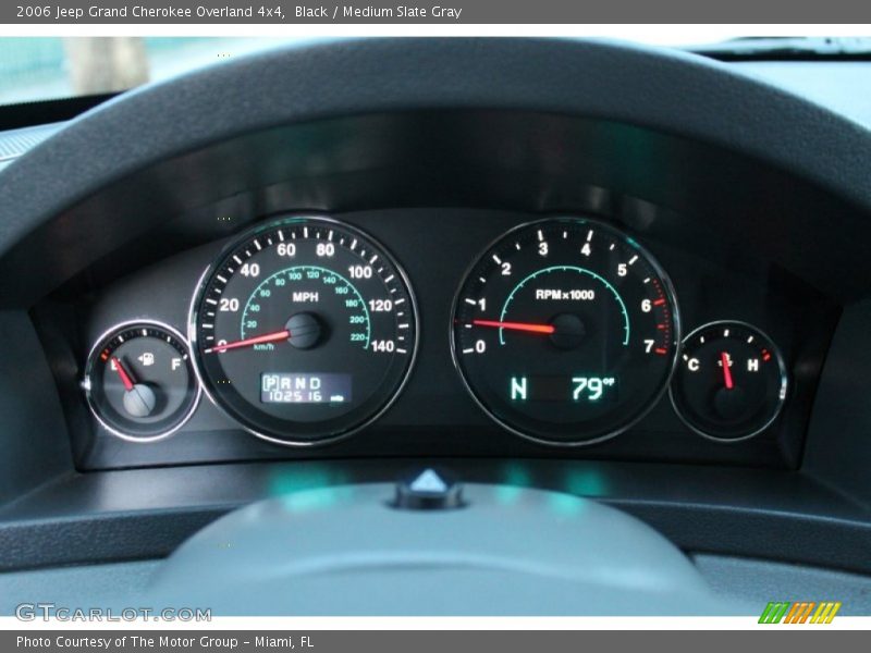 Black / Medium Slate Gray 2006 Jeep Grand Cherokee Overland 4x4