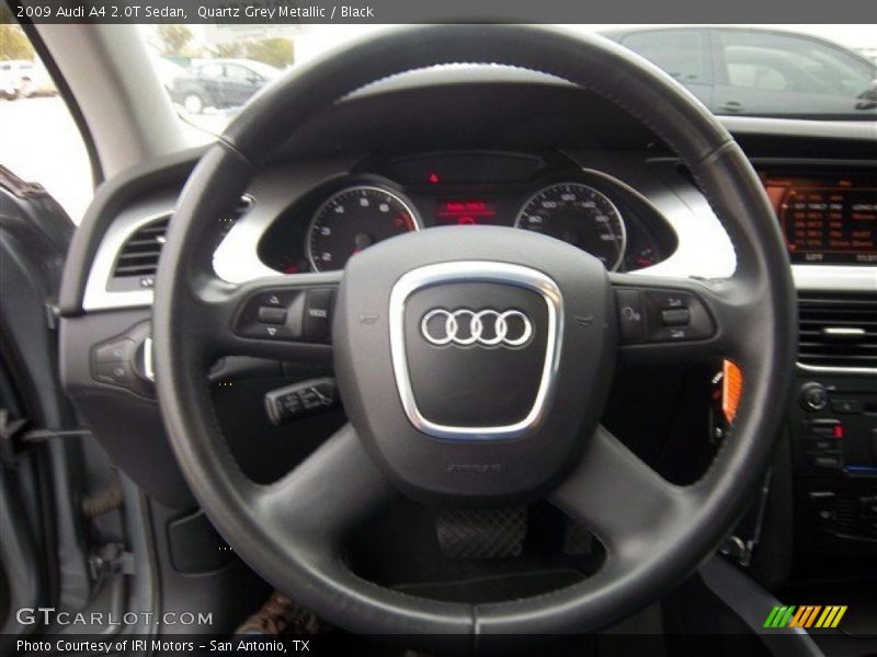 Quartz Grey Metallic / Black 2009 Audi A4 2.0T Sedan