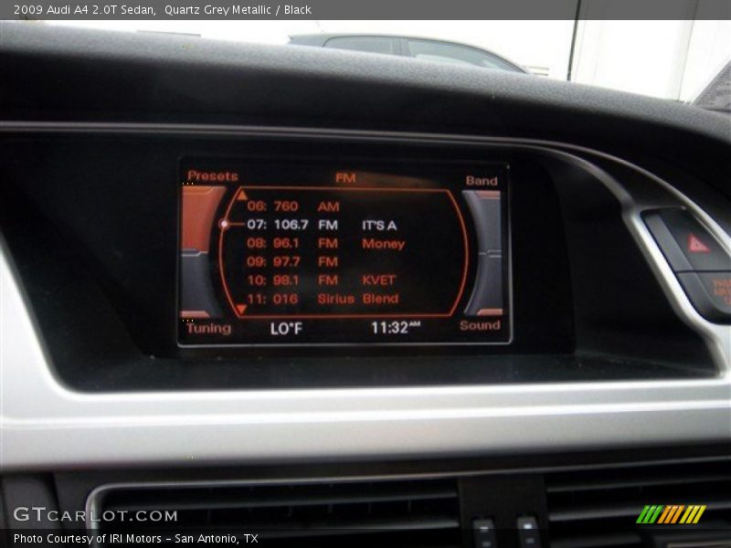 Quartz Grey Metallic / Black 2009 Audi A4 2.0T Sedan