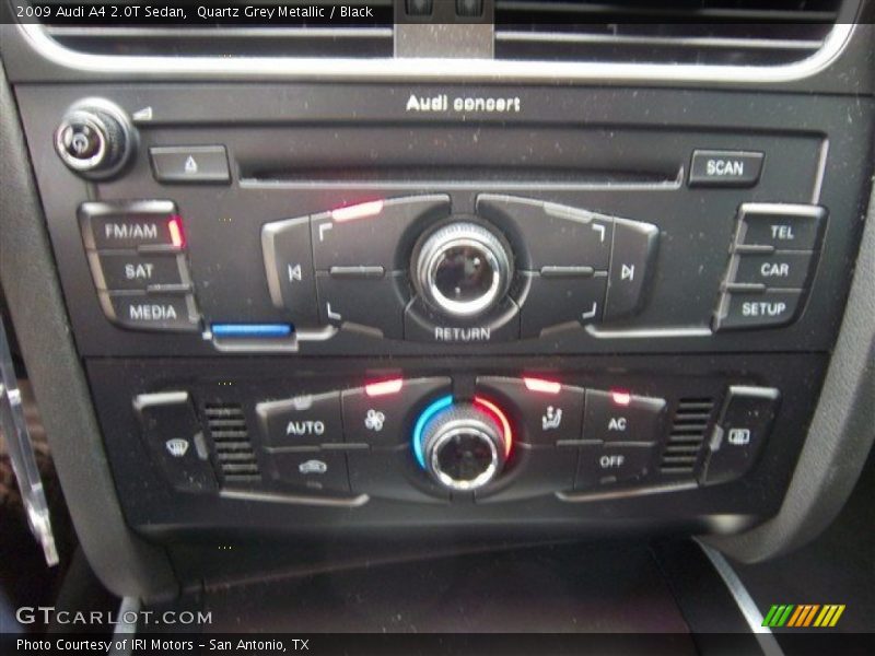 Quartz Grey Metallic / Black 2009 Audi A4 2.0T Sedan