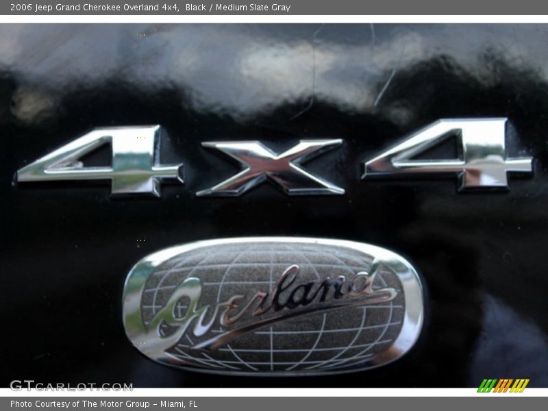 Black / Medium Slate Gray 2006 Jeep Grand Cherokee Overland 4x4