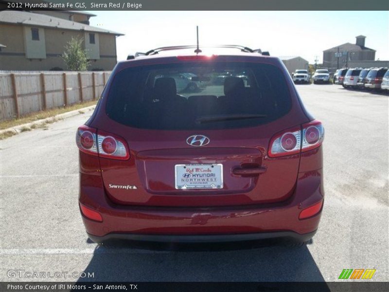 Sierra Red / Beige 2012 Hyundai Santa Fe GLS
