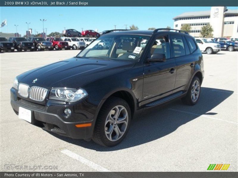 Jet Black / Sand Beige 2009 BMW X3 xDrive30i