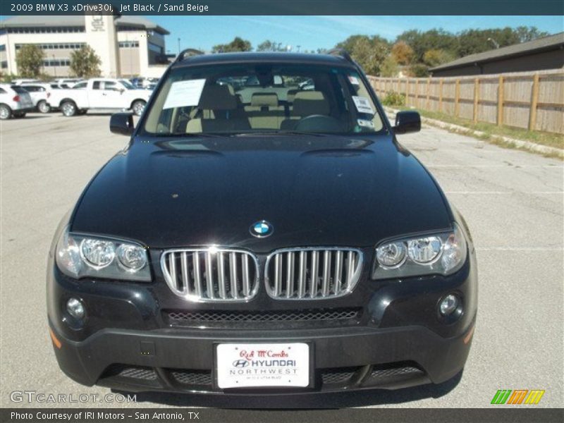 Jet Black / Sand Beige 2009 BMW X3 xDrive30i