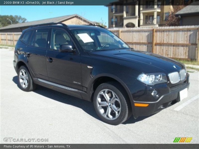 Jet Black / Sand Beige 2009 BMW X3 xDrive30i