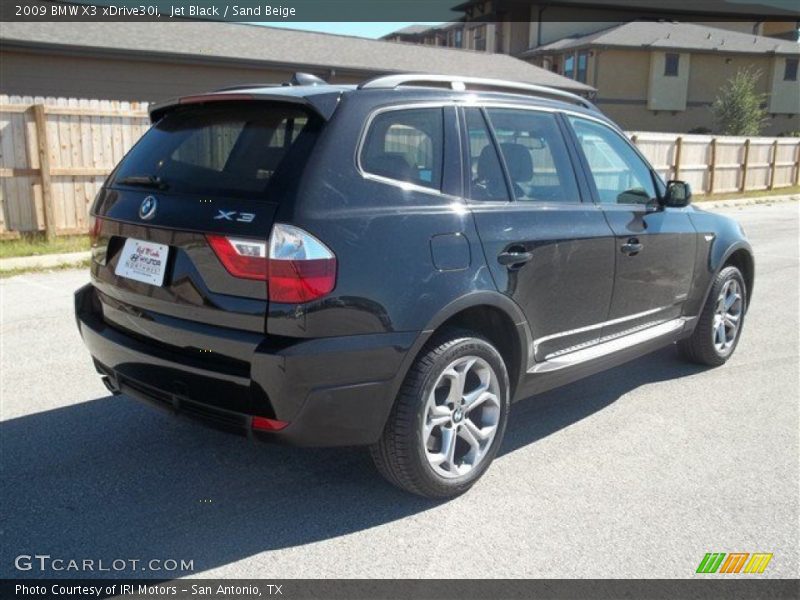 Jet Black / Sand Beige 2009 BMW X3 xDrive30i