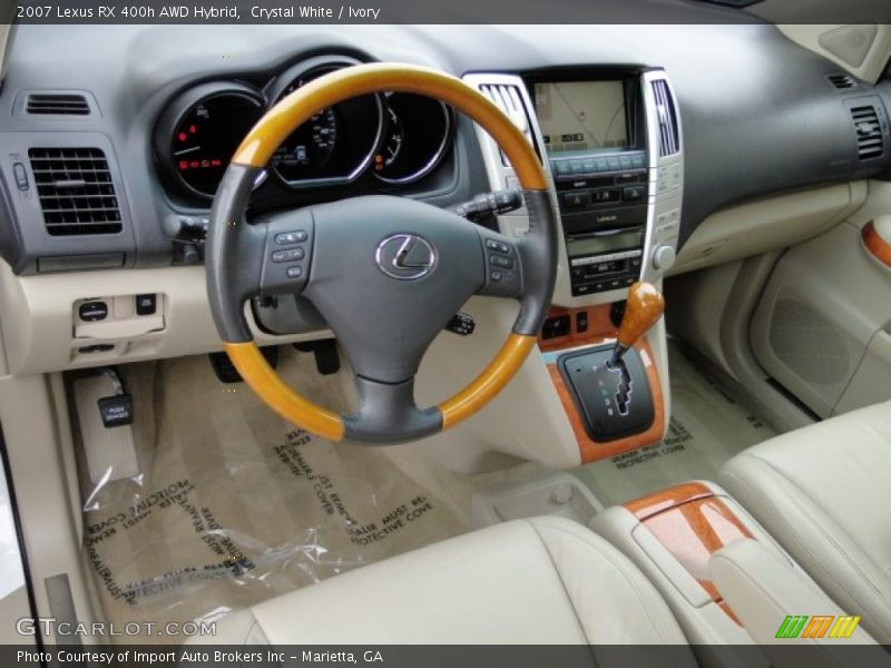 Crystal White / Ivory 2007 Lexus RX 400h AWD Hybrid