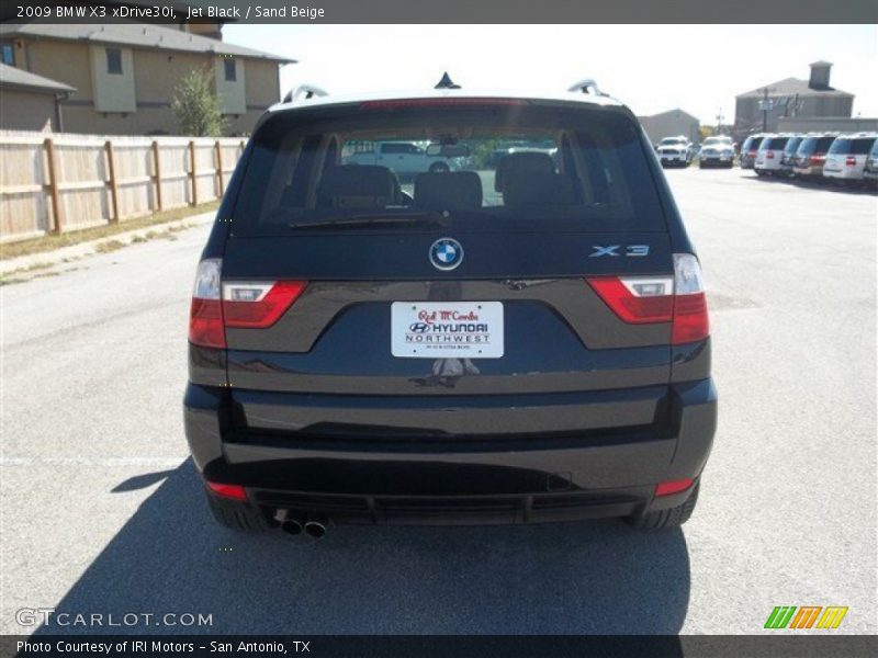 Jet Black / Sand Beige 2009 BMW X3 xDrive30i