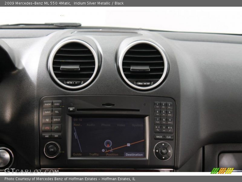 Iridium Silver Metallic / Black 2009 Mercedes-Benz ML 550 4Matic