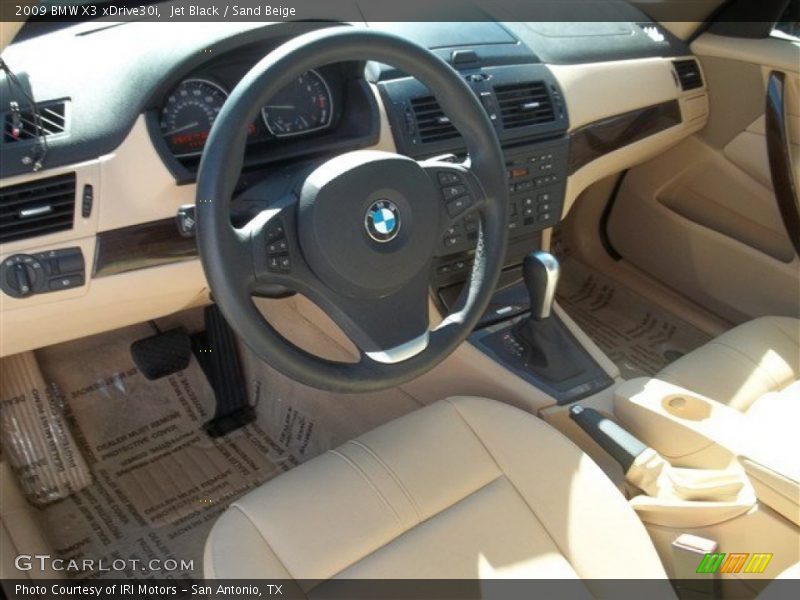 Jet Black / Sand Beige 2009 BMW X3 xDrive30i