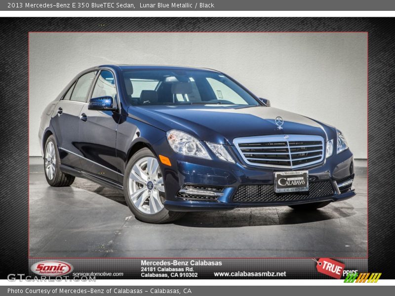 Lunar Blue Metallic / Black 2013 Mercedes-Benz E 350 BlueTEC Sedan