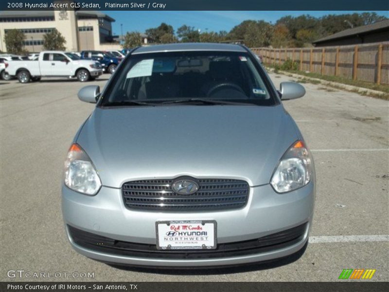 Platinum Silver / Gray 2008 Hyundai Accent GLS Sedan