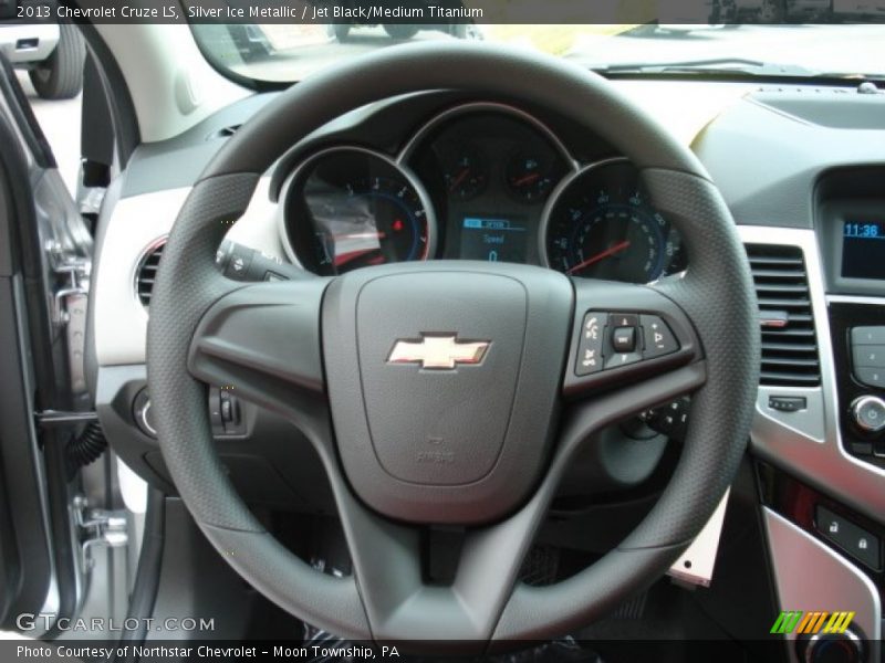 Silver Ice Metallic / Jet Black/Medium Titanium 2013 Chevrolet Cruze LS