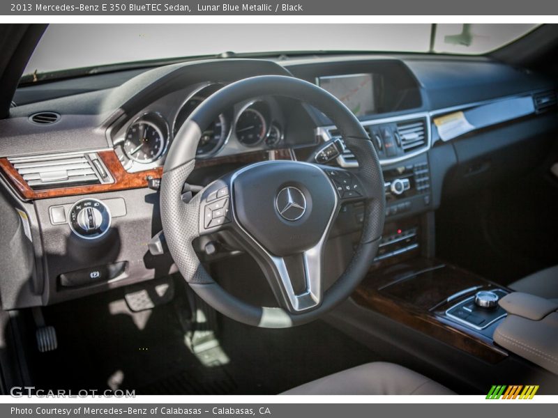 Lunar Blue Metallic / Black 2013 Mercedes-Benz E 350 BlueTEC Sedan