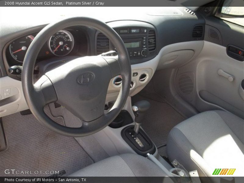 Platinum Silver / Gray 2008 Hyundai Accent GLS Sedan