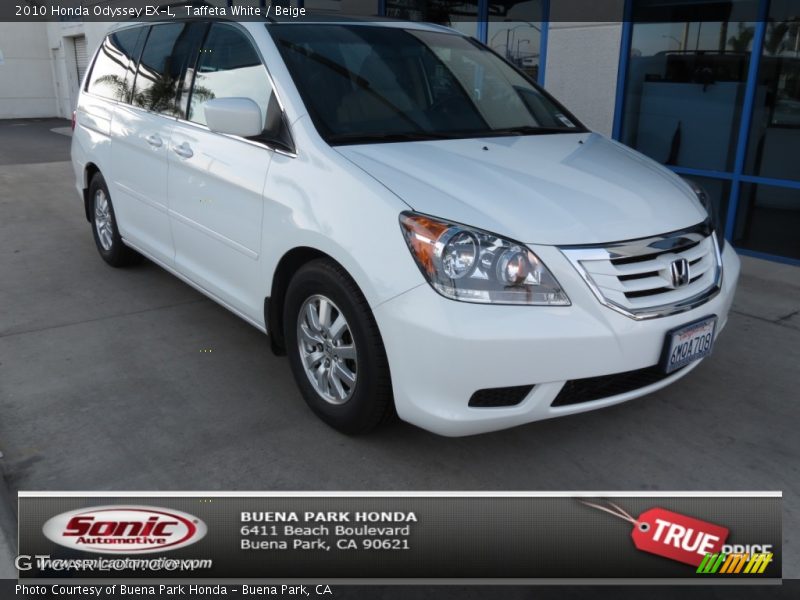 Taffeta White / Beige 2010 Honda Odyssey EX-L