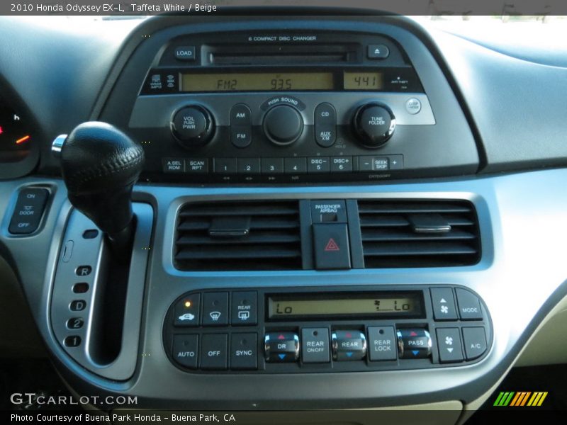 Taffeta White / Beige 2010 Honda Odyssey EX-L