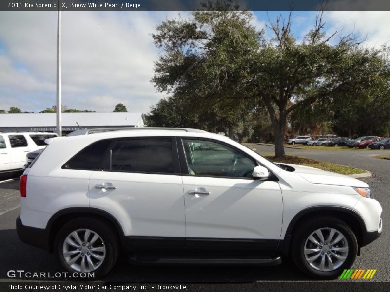 Snow White Pearl / Beige 2011 Kia Sorento EX