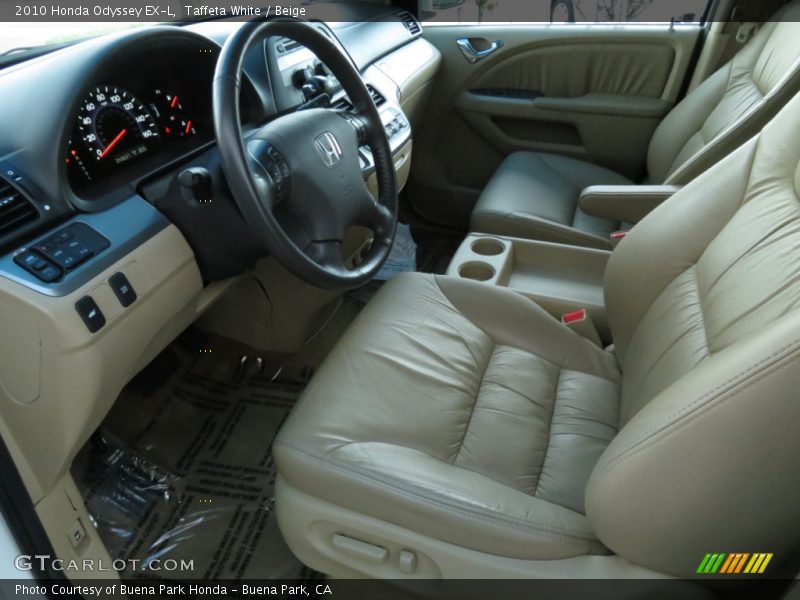 Taffeta White / Beige 2010 Honda Odyssey EX-L