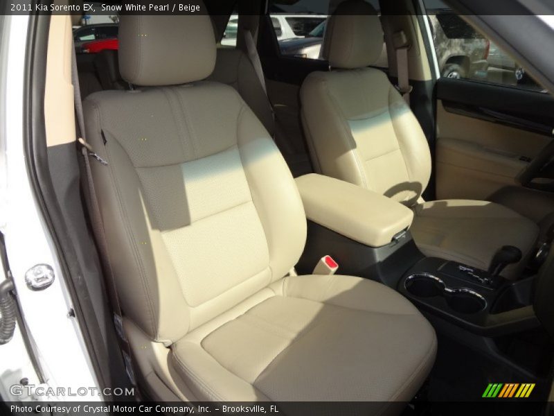 Snow White Pearl / Beige 2011 Kia Sorento EX