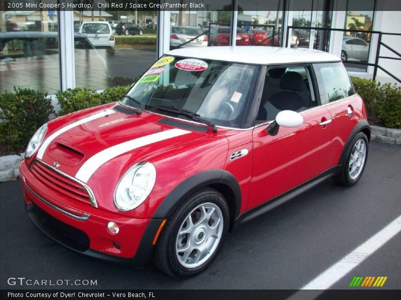 Chili Red / Space Grey/Panther Black 2005 Mini Cooper S Hardtop