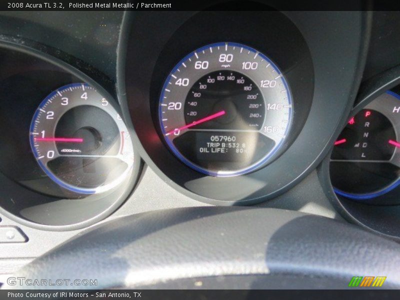 Polished Metal Metallic / Parchment 2008 Acura TL 3.2