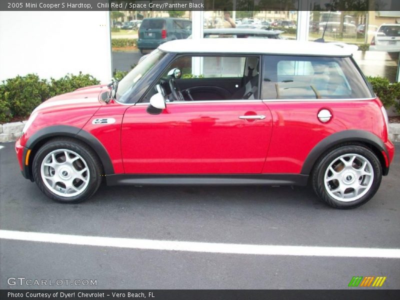 Chili Red / Space Grey/Panther Black 2005 Mini Cooper S Hardtop