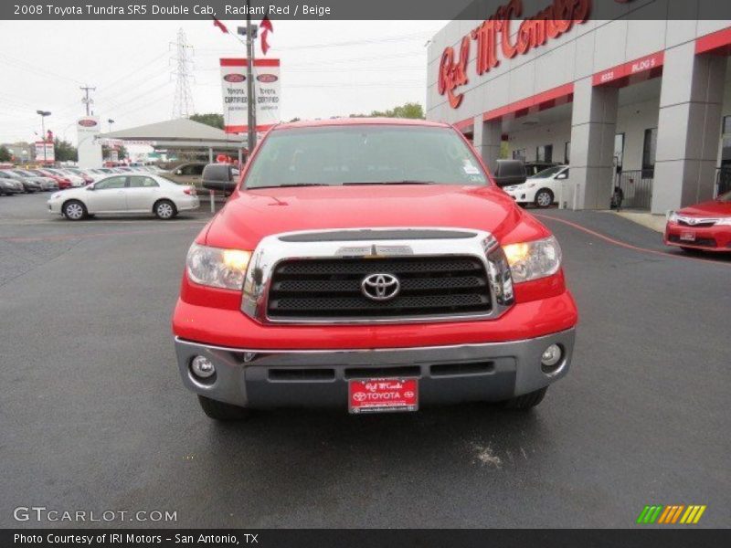 Radiant Red / Beige 2008 Toyota Tundra SR5 Double Cab