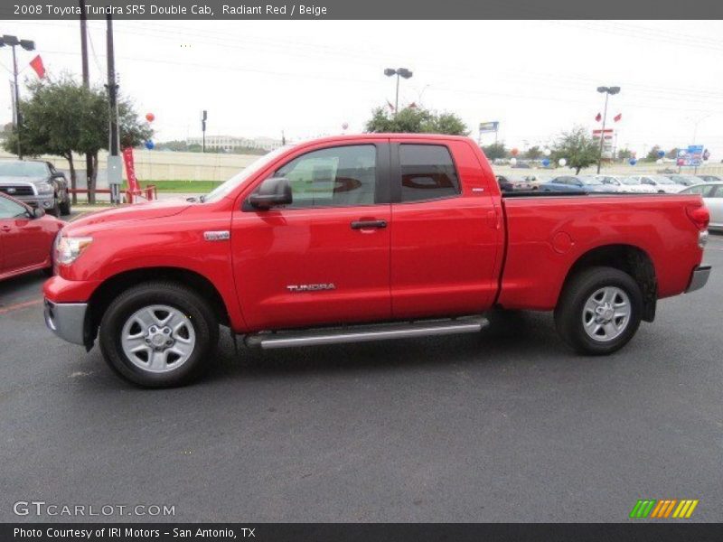 Radiant Red / Beige 2008 Toyota Tundra SR5 Double Cab