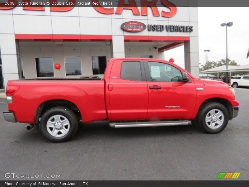Radiant Red / Beige 2008 Toyota Tundra SR5 Double Cab