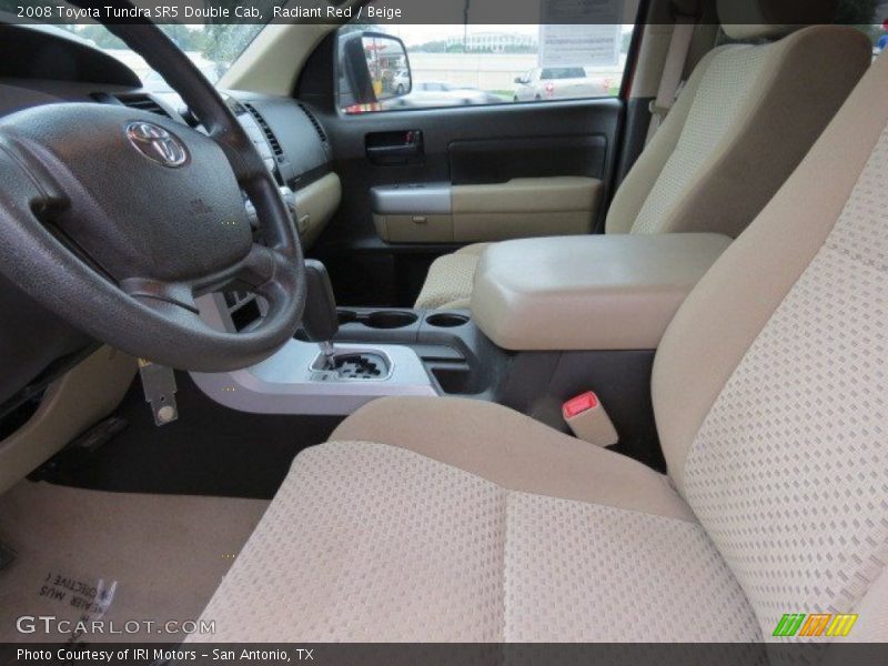 Radiant Red / Beige 2008 Toyota Tundra SR5 Double Cab