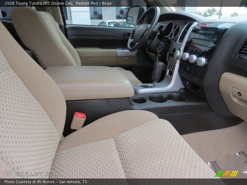 Radiant Red / Beige 2008 Toyota Tundra SR5 Double Cab