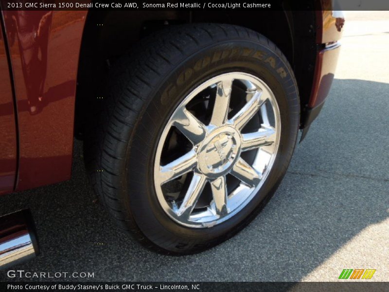 Sonoma Red Metallic / Cocoa/Light Cashmere 2013 GMC Sierra 1500 Denali Crew Cab AWD