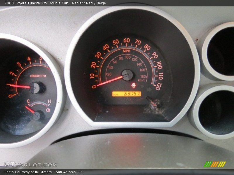 Radiant Red / Beige 2008 Toyota Tundra SR5 Double Cab