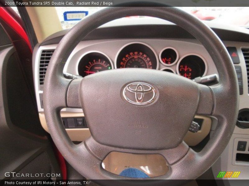 Radiant Red / Beige 2008 Toyota Tundra SR5 Double Cab