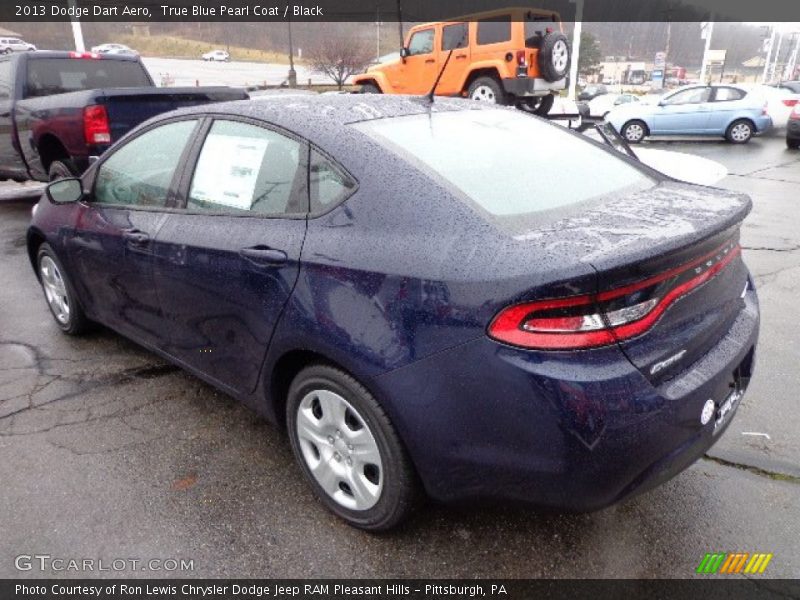 True Blue Pearl Coat / Black 2013 Dodge Dart Aero