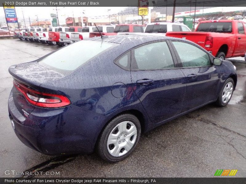 True Blue Pearl Coat / Black 2013 Dodge Dart Aero