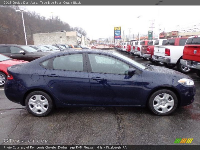 True Blue Pearl Coat / Black 2013 Dodge Dart Aero