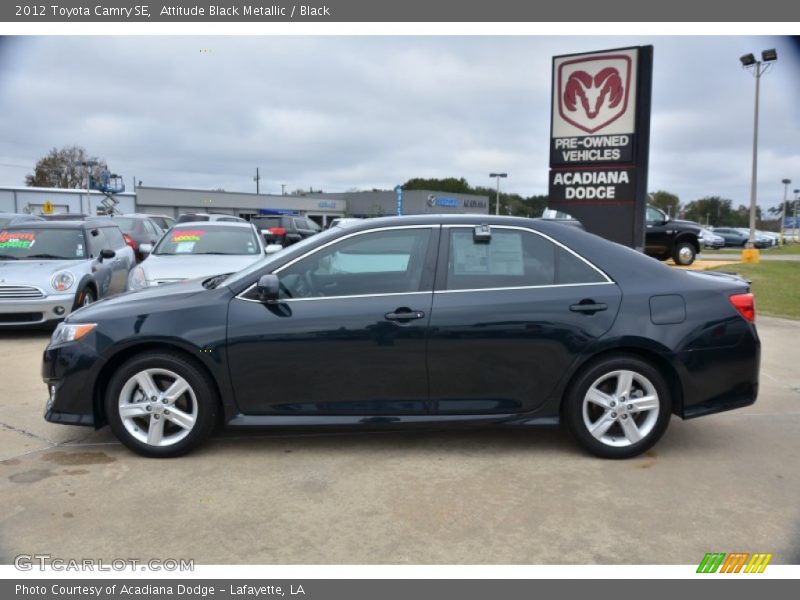 Attitude Black Metallic / Black 2012 Toyota Camry SE