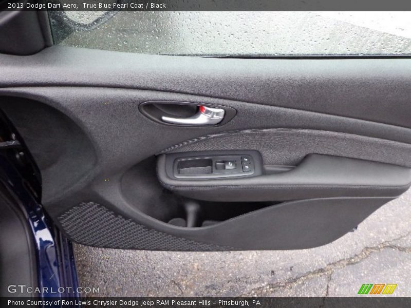 True Blue Pearl Coat / Black 2013 Dodge Dart Aero