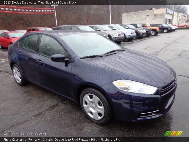 True Blue Pearl Coat / Black 2013 Dodge Dart Aero
