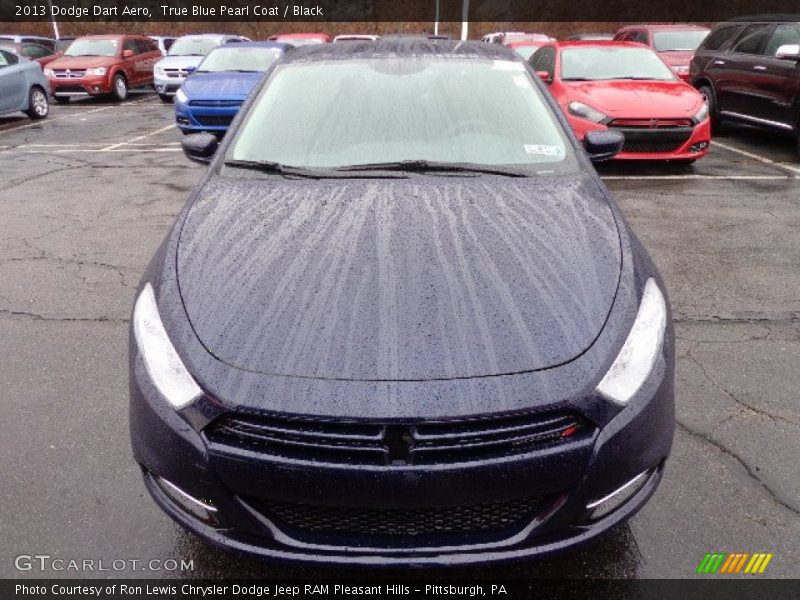 True Blue Pearl Coat / Black 2013 Dodge Dart Aero