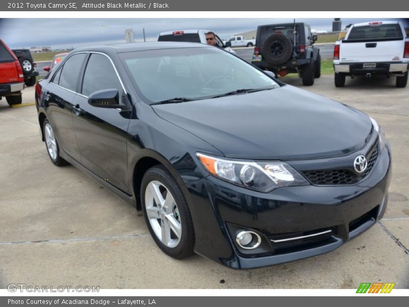 Attitude Black Metallic / Black 2012 Toyota Camry SE