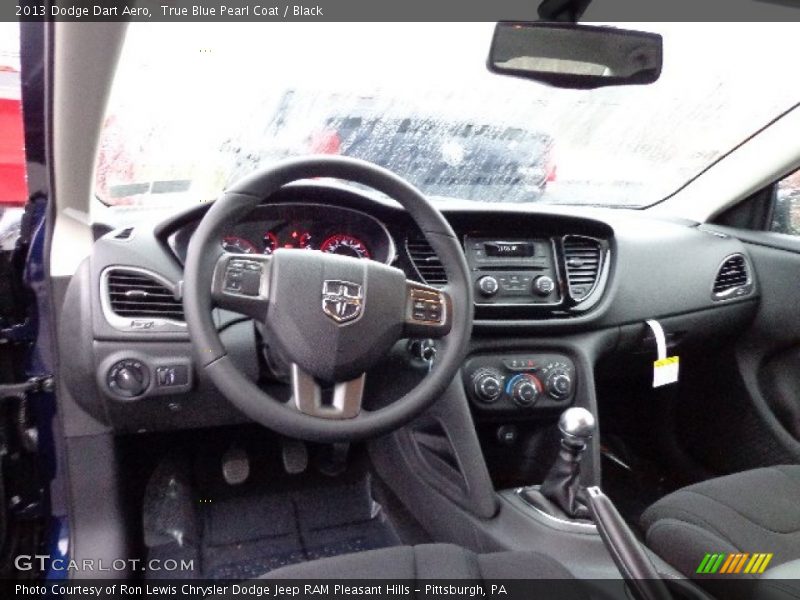 True Blue Pearl Coat / Black 2013 Dodge Dart Aero